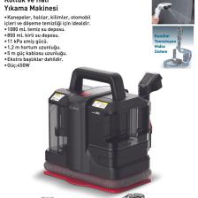 Kiwi KCC-4322 Koltuk ve Halı Yıkama Makinesi Siyah