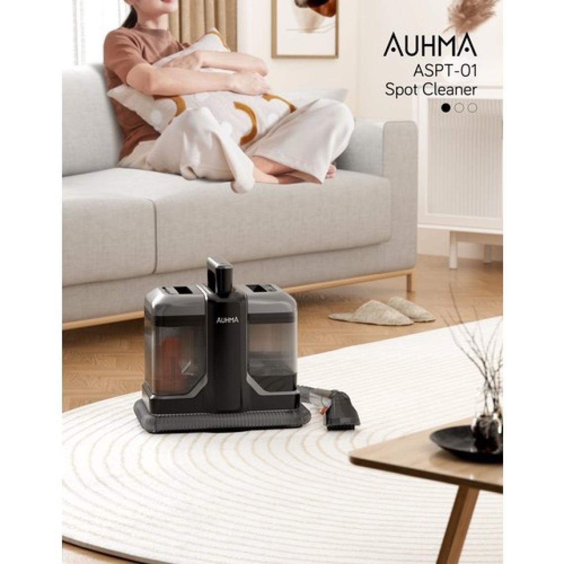 Auhma 450W Halı Koltuk Leke Çıkarıcı ve Araç Içi Leke Temizleme Makinesi Gri