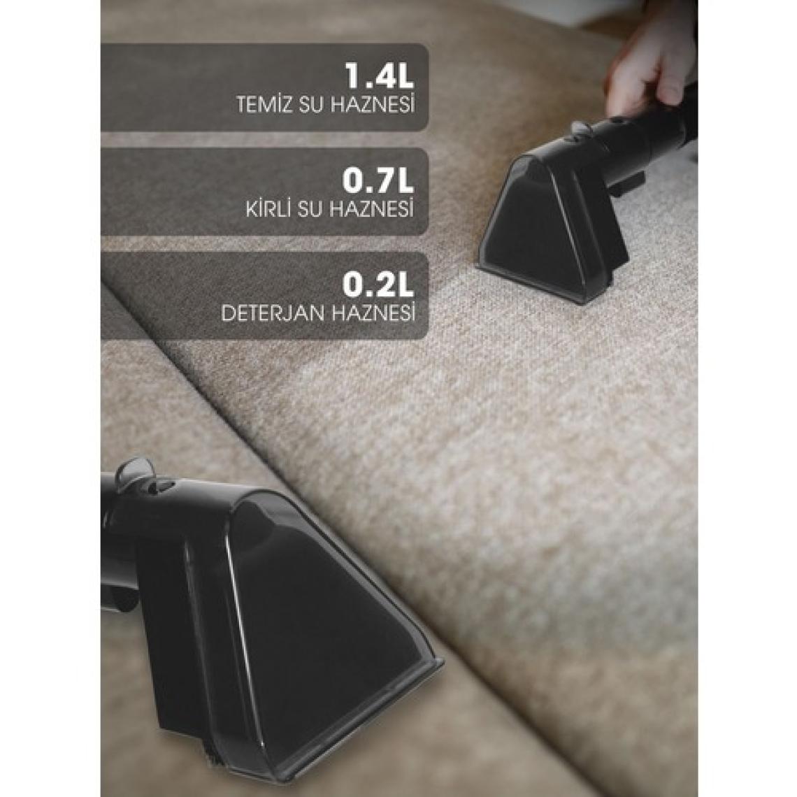 Pirantech  V22C Koltuk ve Halı Yıkama Makinesi - Cam Temizleme Makinesi - Evcil Hayvan Temizleme makinesi