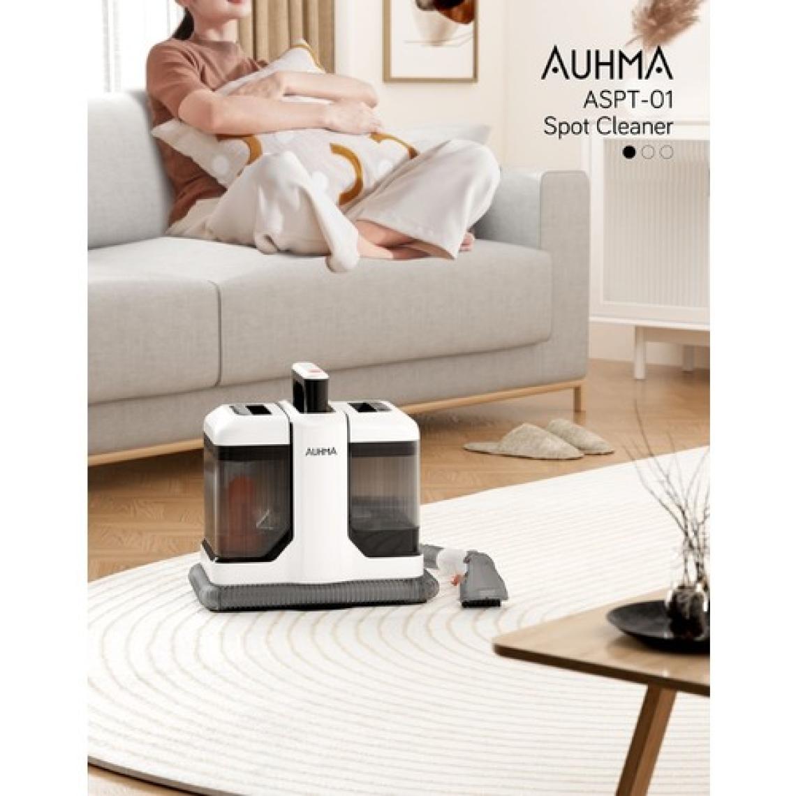 Auhma 450W Halı Koltuk Leke Çıkarıcı ve Araç Içi Leke Temizleme Makinesi Beyaz