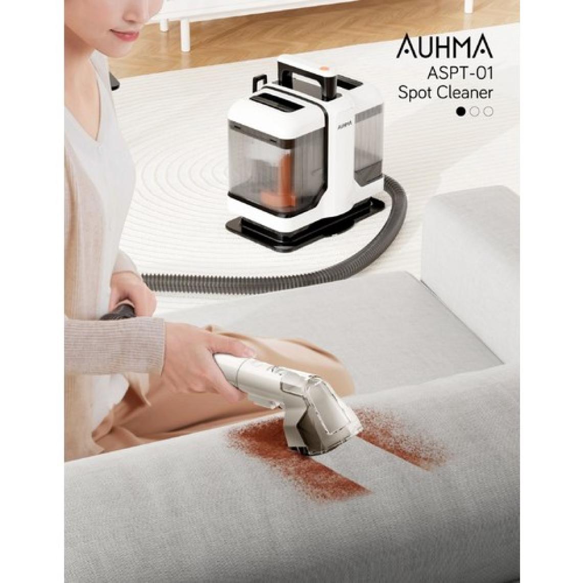 Auhma 450W Halı Koltuk Leke Çıkarıcı ve Araç Içi Leke Temizleme Makinesi Beyaz