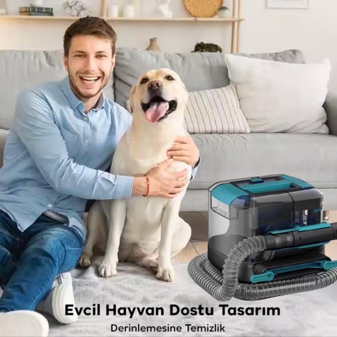 EZERE 14kPa Güçlü Koltuk Ve Halı Yıkama Temizleme Makinesi 2000mMl Su Hazneli 400W