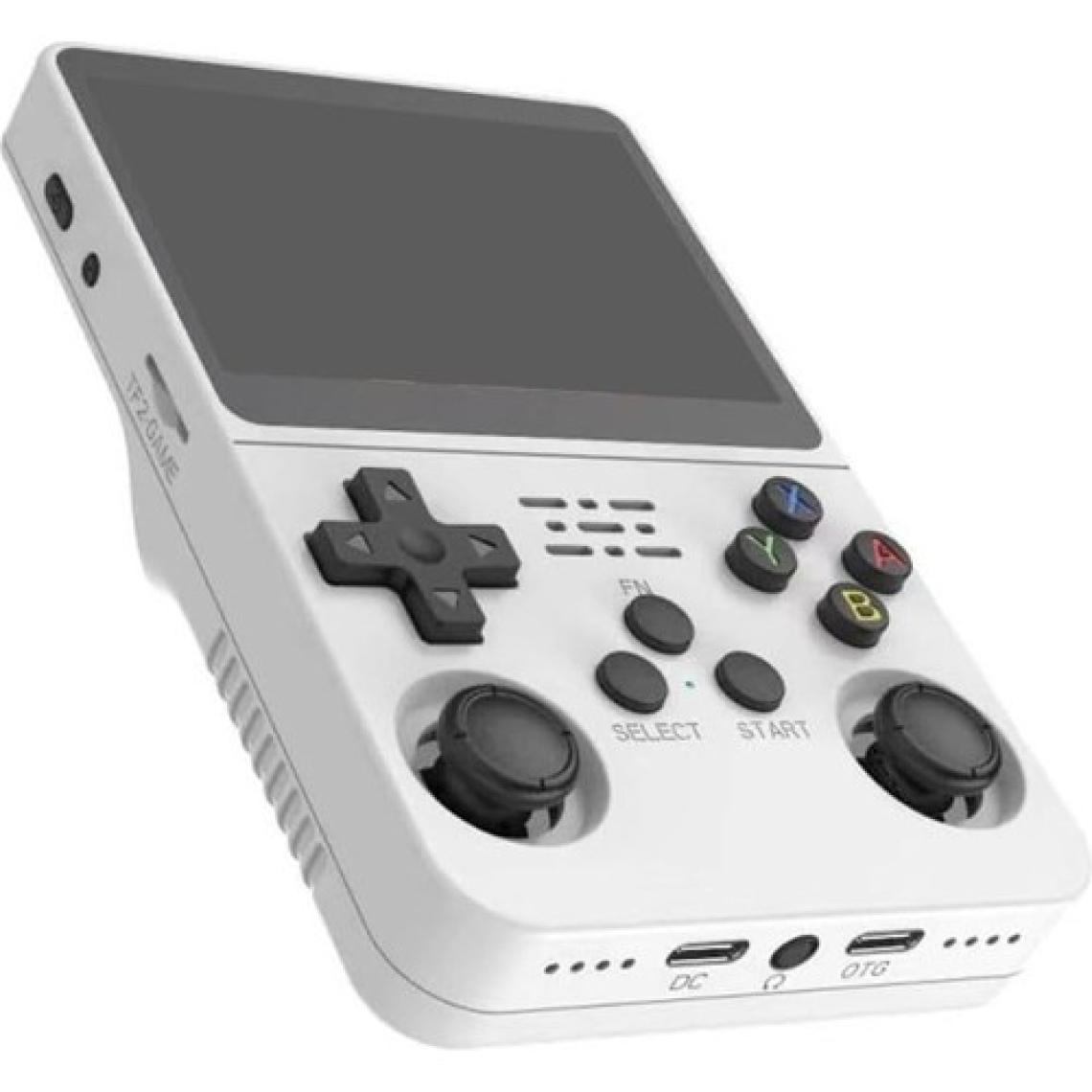Konsol Plus R36S Retro El Oyun Konsolu 3,5 Inç IPS Ekran 15 000 Oyun 64 GB Beyaz