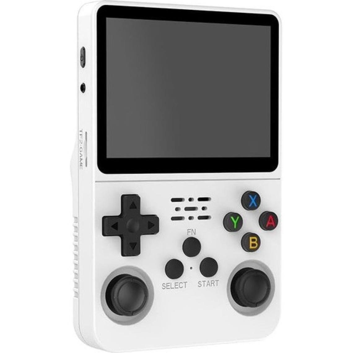 Konsol Plus R36S Retro El Oyun Konsolu 3,5 Inç IPS Ekran 15 000 Oyun 64 GB Beyaz
