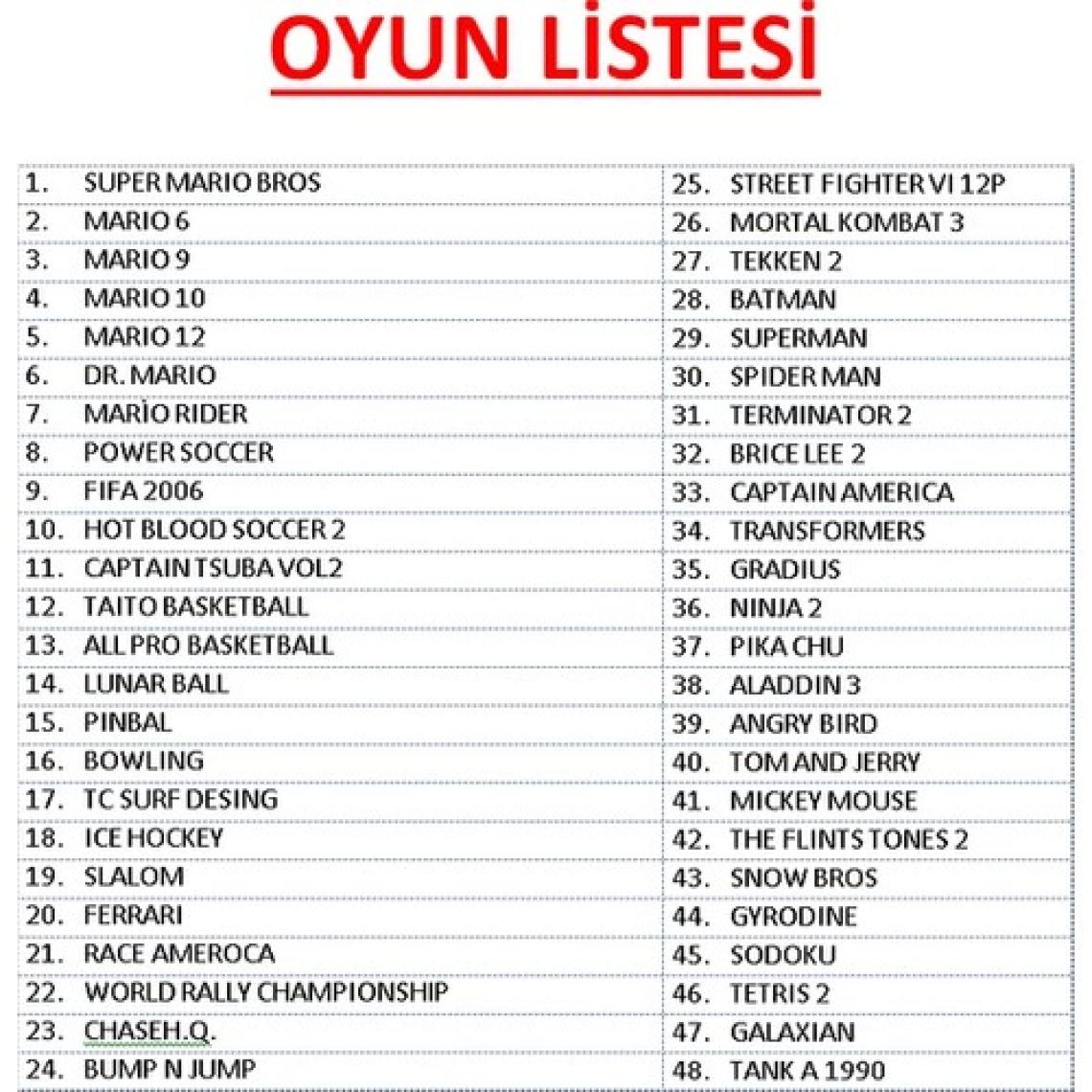 Kontorland Tv Atarisi 8 Bit Atari 48 Oyunlu Çift Kol Super Mario Dahil