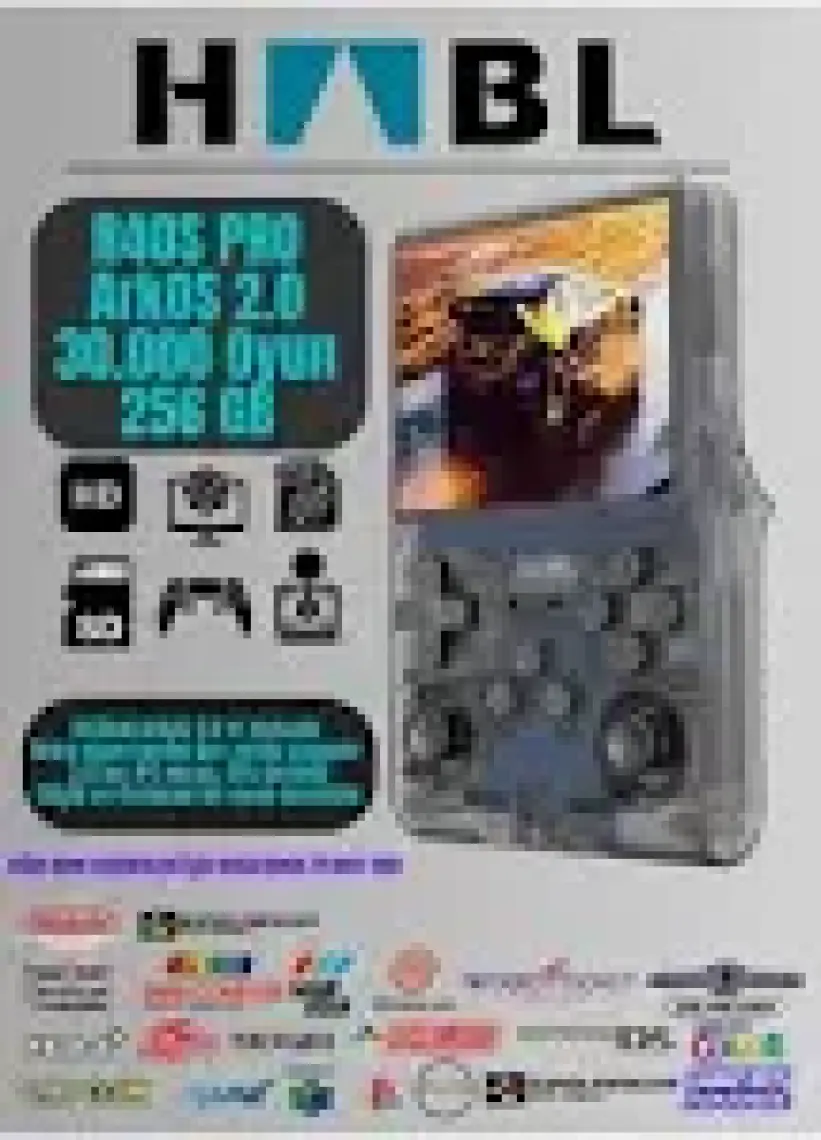 Retro Arcade R40S Pro Arkos 2.0 +30.000 Oyunlu El Konsolu 256 GB