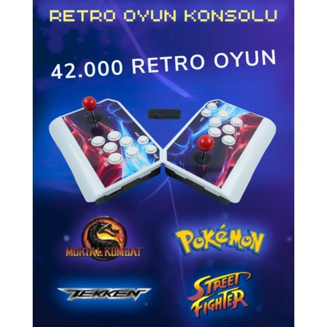 Habl 2025 Retro Arcade Kablosuz Oyun Konsolu 42.000 Oyunlu Süper Boxoyun