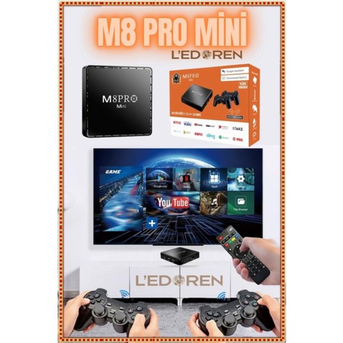 Android Tv Box 2.4g 10K Ultra Hd 2gb Ram 64GB Hafıza 10000 Retro Oyunlu Konsol Game Stick M8 Pro Mini