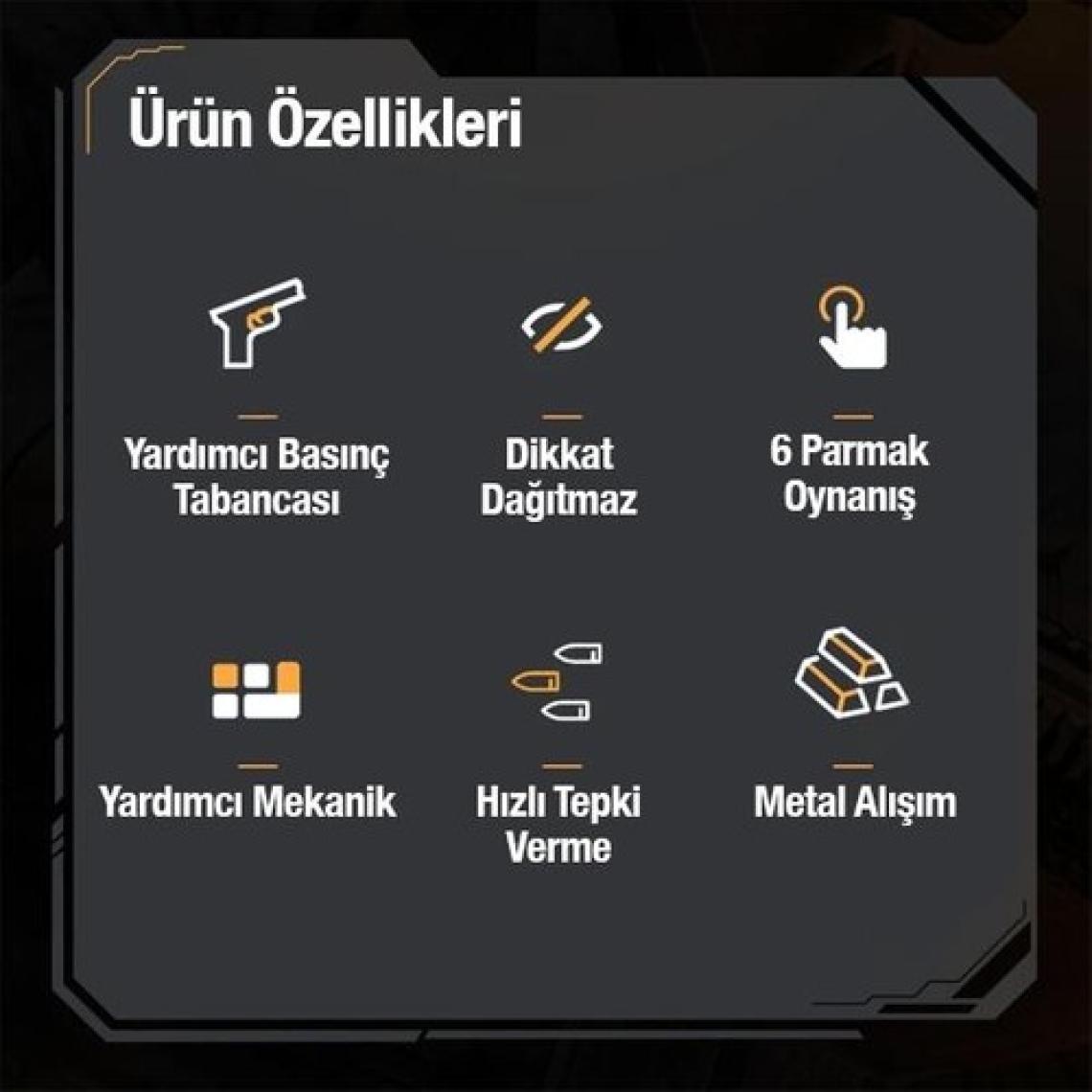 Coofbe 2 Adet Set Telefon Oyun Tetik Seti Mekanik 6 Parmak Pubg Joystick Tetik Tuşu Yüksek Hassasiyetli