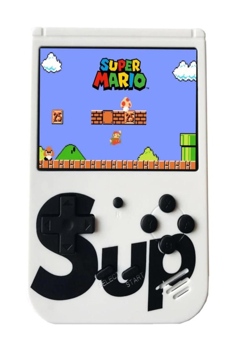 Cosmostech Sup Game Box Plus 400 Oyunlu Taşınabilir Mario Oyunlu Retro El Atarisi Beyaz