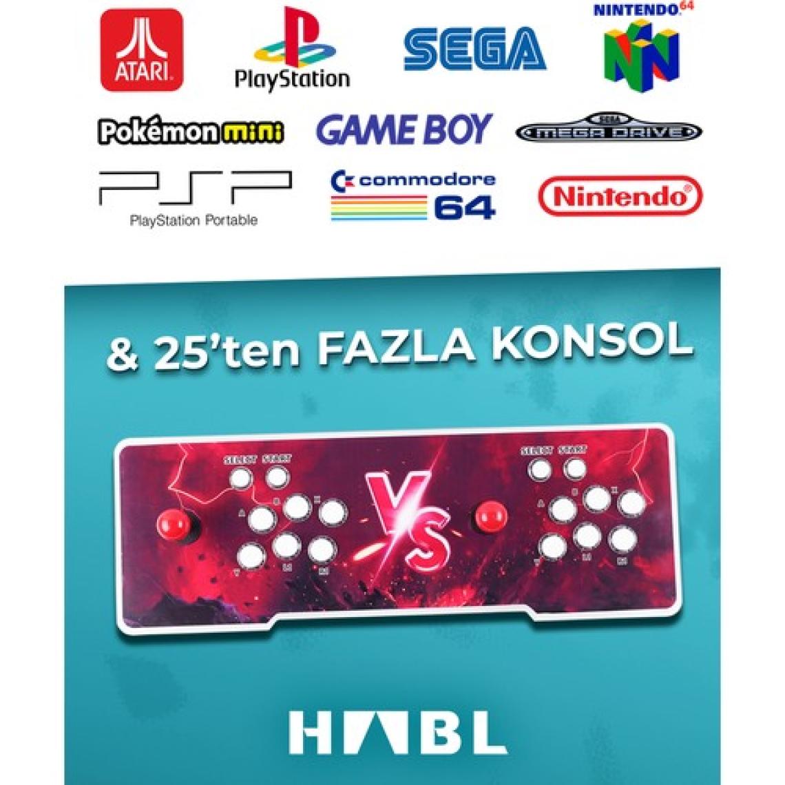 2025 Retro Arcade Oyun Konsolu 50500 Oyunlu Süper Box
