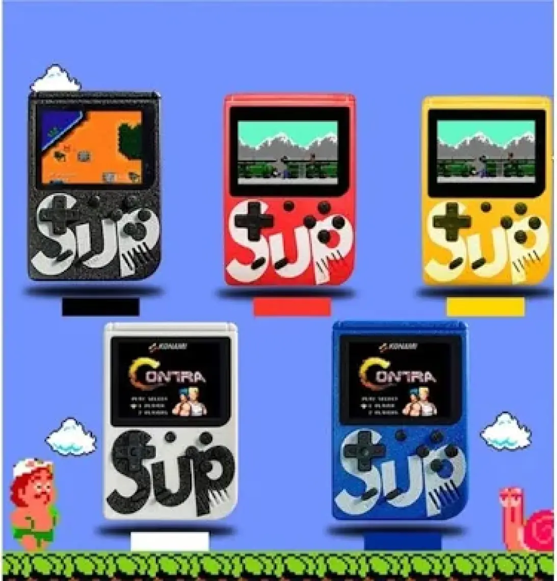 Konsol Plus Sup Atari Mini 400 Nostalji Oyunlu Çift Kol Siyah
