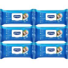 Hasta Vücut Perine Temizleme Islak Mendil Havlu 48 Yaprak Xl (6 Lı Set) Plastik Kapaklı