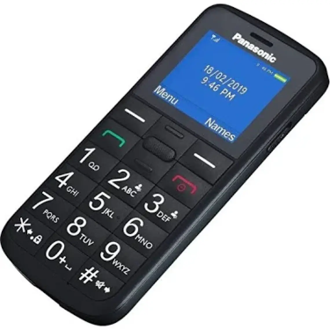 Panasonic KX-TU110 Exb 1.77 Inç Tuşlu Cep Telefonu (2 Yıl Türkiye Distribütör Garantili) Siyah