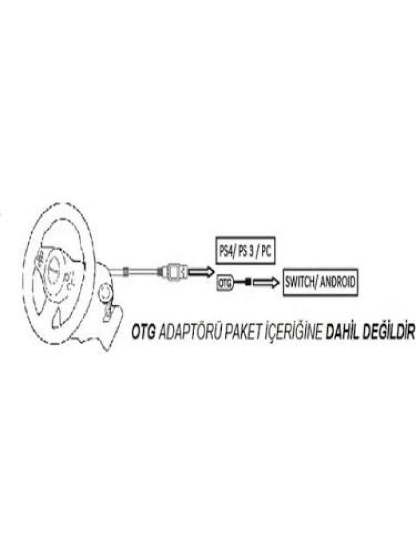 Kontorland Dt4 Ps4/ Ps3/ Pc/ Swıtch/ Androıd Tak ve Çalıştır Direksiyon Seti