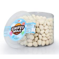 Bonbon Chipsy Beyaz Kakao Kaplı Bisküvi Draje 750 Gr. (1 PAKET)