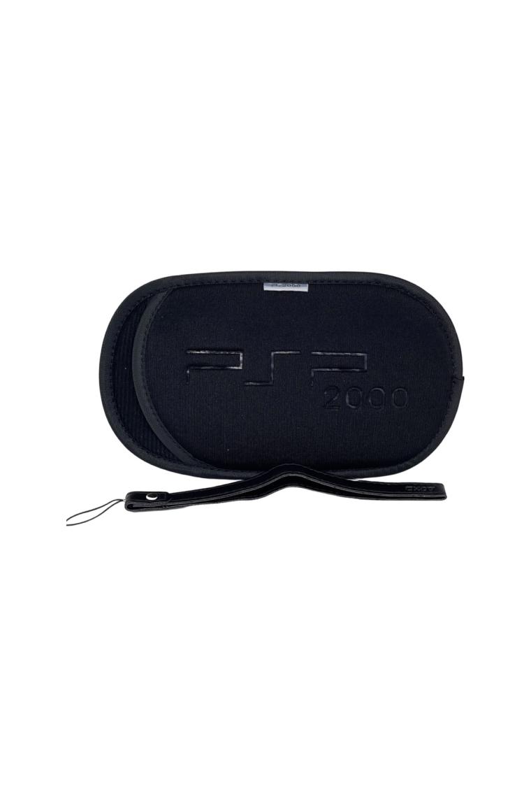 YUES PSP 2000/3000 Soft Çanta Kılıf + Bileklik – Siyah (PSP-2000/3000 Uyumlu)