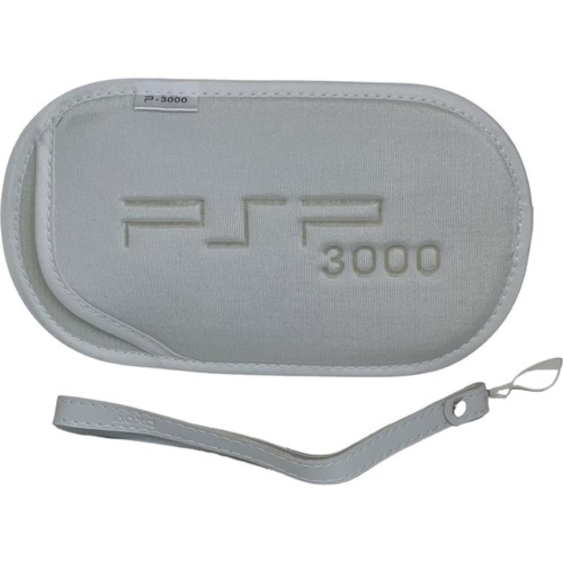 YUES PSP 2000/3000 Soft Çanta Kılıf + Bileklik – Beyaz (PSP-2000/3000 Uyumlu)