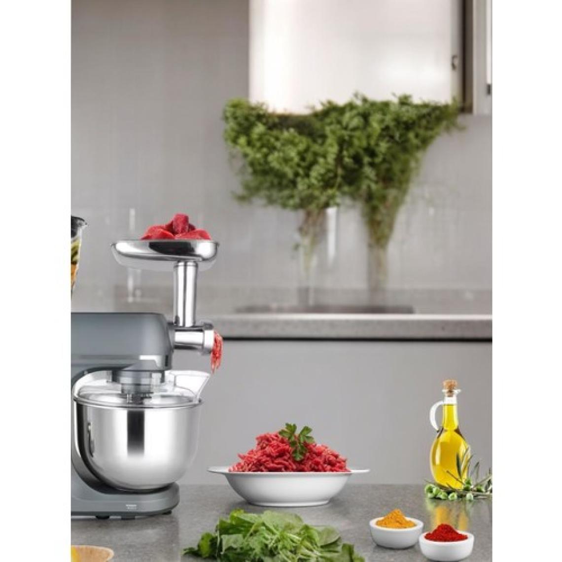Robx SR50 Döküm Gövde 7 Litre Içli Köfte Hamur Yoğurma Kıyma Çekme Erişte Blender Çıpıcı mixer Set