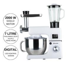 Yasomi Sm 1511BML LED Ekranlı Kıyma Çekme Aparatlı Blender Stand Mikser Mutfak Şefi