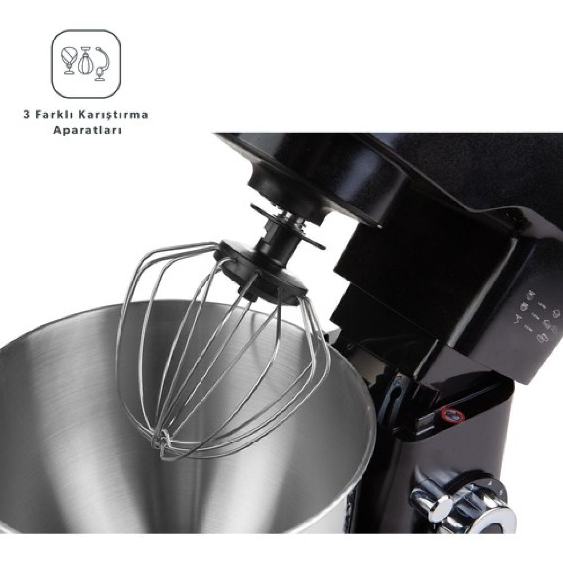 Homend Profashion 3041H Siyah Stand Mikser Mutfak Şefi 1000W