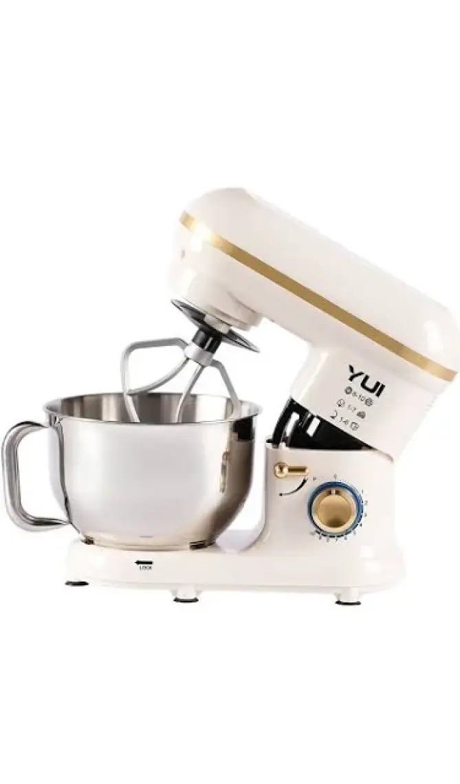 M108 Easy Chef Hamur Yoğurma Makinesi Stand Mikseri Krem Gold
