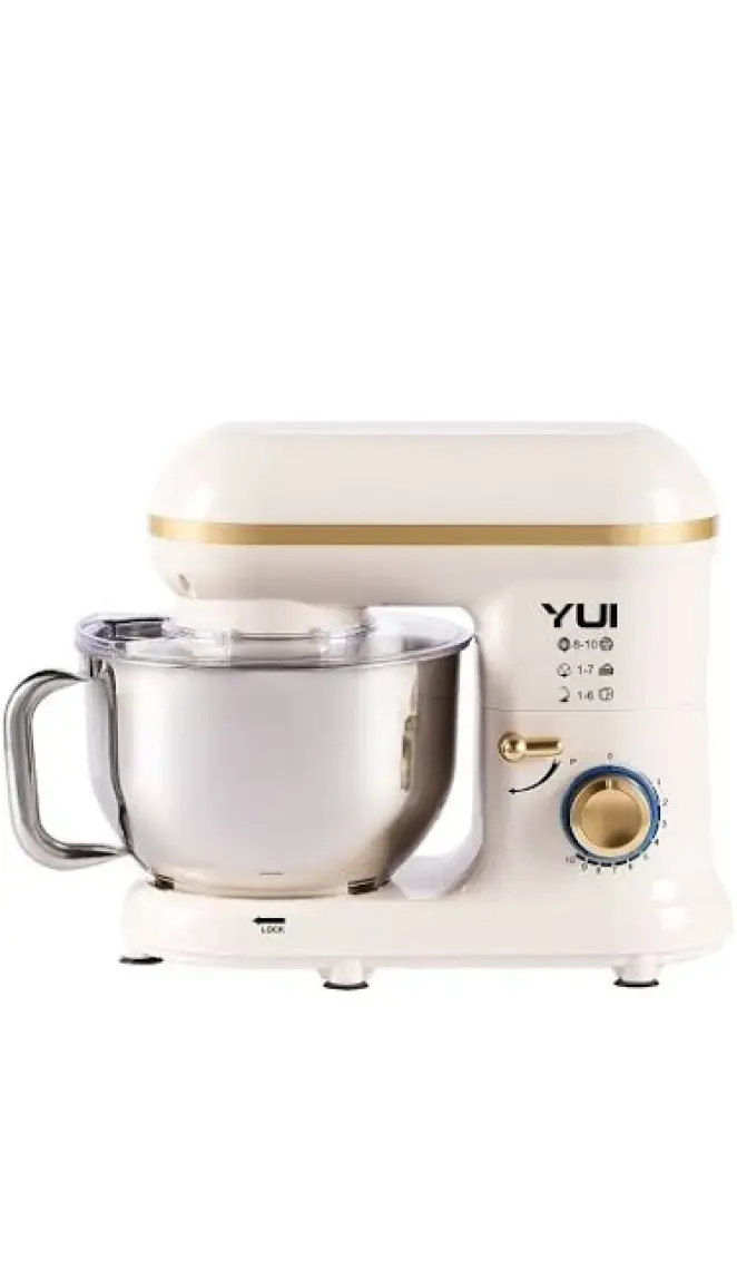 M108 Easy Chef Hamur Yoğurma Makinesi Stand Mikseri Krem Gold