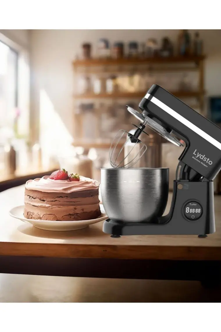 Lydsto Kitchen Helper PV-4700 1500W-5.2 Litre -10 Kademe Hız Ayarı Stand Mikser Hamur Yoğurma Makinesi Siyah