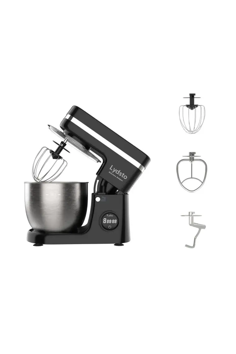 Lydsto Kitchen Helper PV-4700 1500W-5.2 Litre -10 Kademe Hız Ayarı Stand Mikser Hamur Yoğurma Makinesi Siyah
