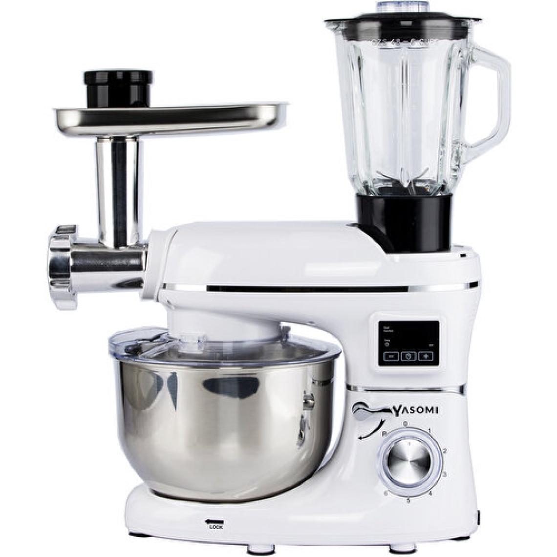 Yasomi SM 1504BML 5.5 1500 W Blender ve Hamur Yoğurma Makinesi Beyaz