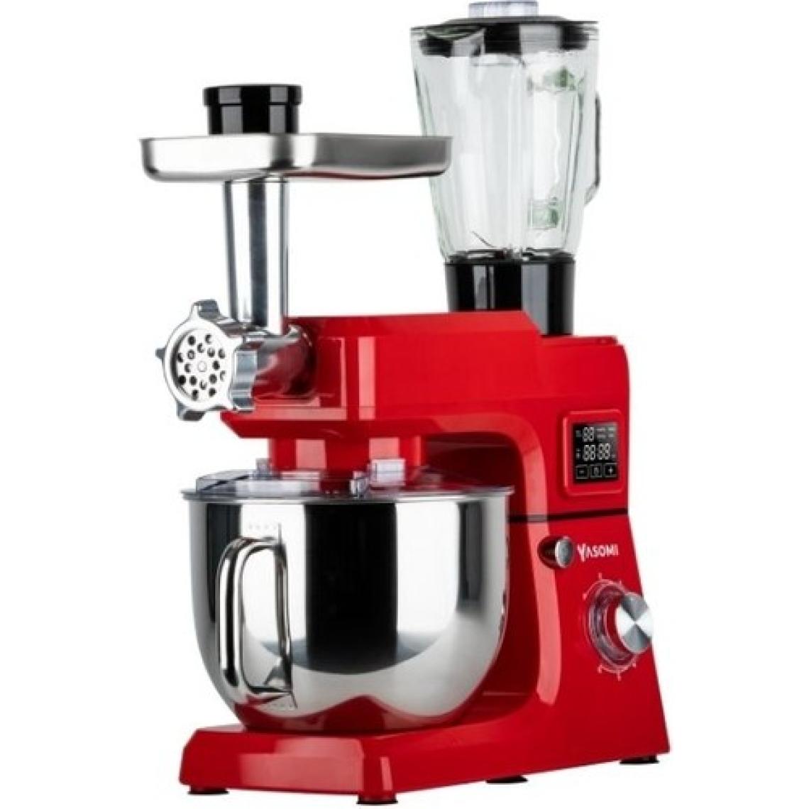 Yasomi Sm 1511BML LED Ekranlı Kıyma Çekme Aparatlı Blender 7 Litre Stand Mikser Mutfak Şefi