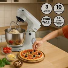 Lydsto  Kitchen Helper PV-4700 1500W-5.2 Litre -10 Kademe Hız Ayarı Stand Mikser Hamur Yoğurma Makinesi Krem