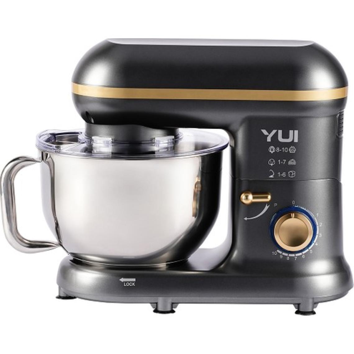 M108 Easy Chef Hamur Yoğurma Makinesi Stand Mikseri Gri Gold