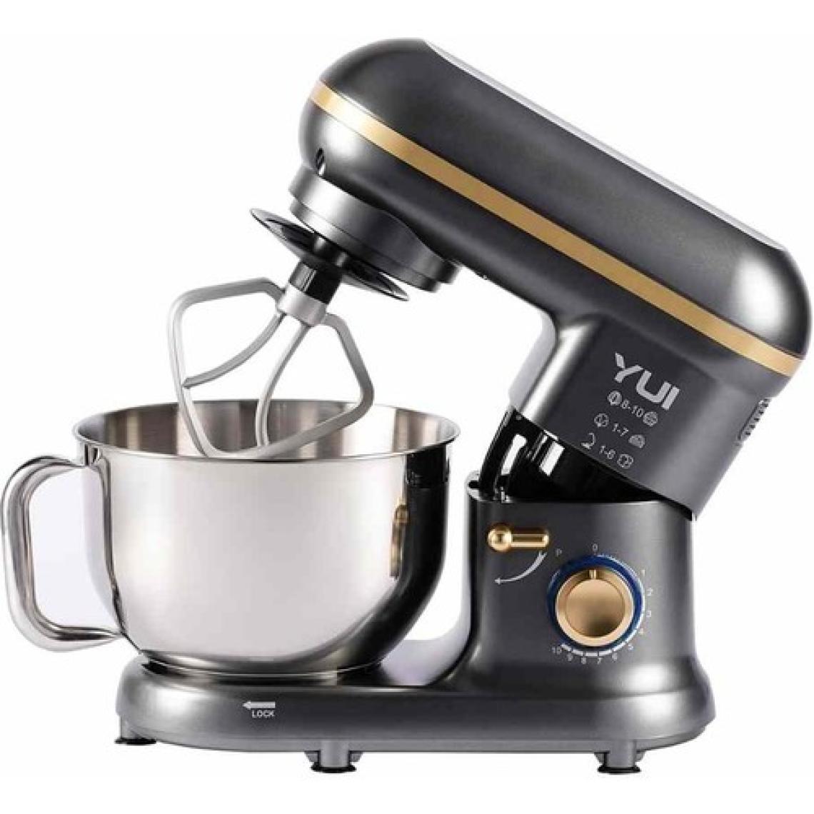 M108 Easy Chef Hamur Yoğurma Makinesi Stand Mikseri Gri Gold