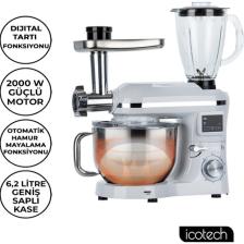 Icotech SM50 2000 W 6.2 lt Beyaz Mutfak Şefi