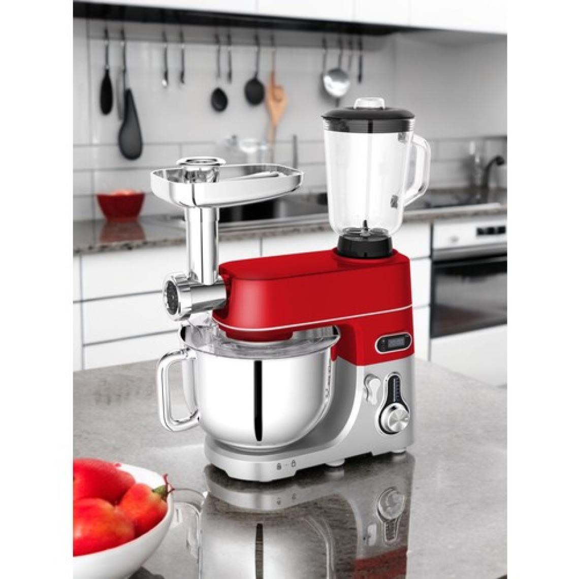 Robx SR50 Döküm Gövde 7 Litre Içli Köfte Hamur Yoğurma Kıyma Çekme Erişte Blender Çıpıcı mixer Set