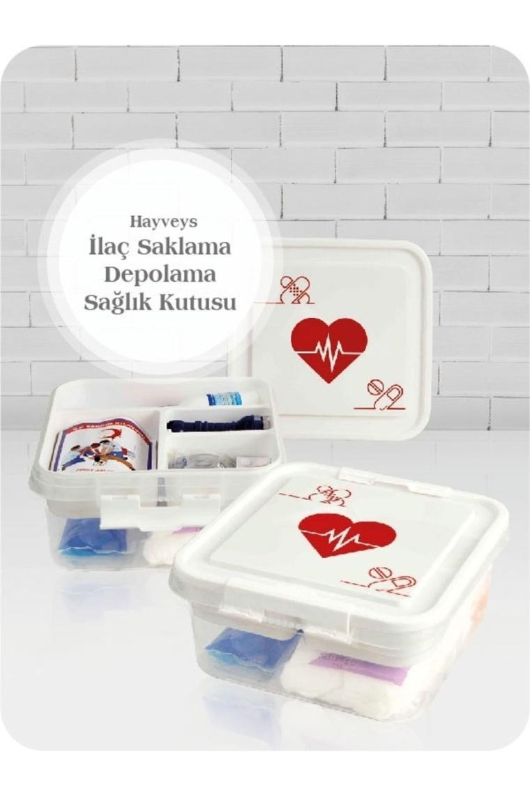 Ecza Kutusu Ilaç Saklama Depolama Sağlık Kutusu ( H-16 )