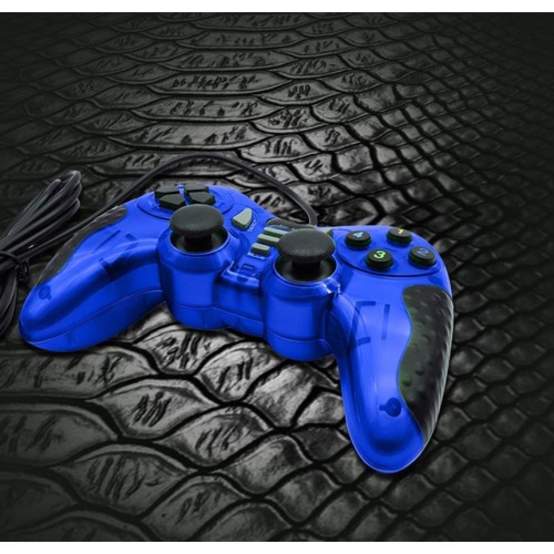 YK Design USB Kablolu 1.8 M. Tak Çalıştır Oyun Kolu 17 Buttons Pc-Laptop Masaüstü Dual Shock