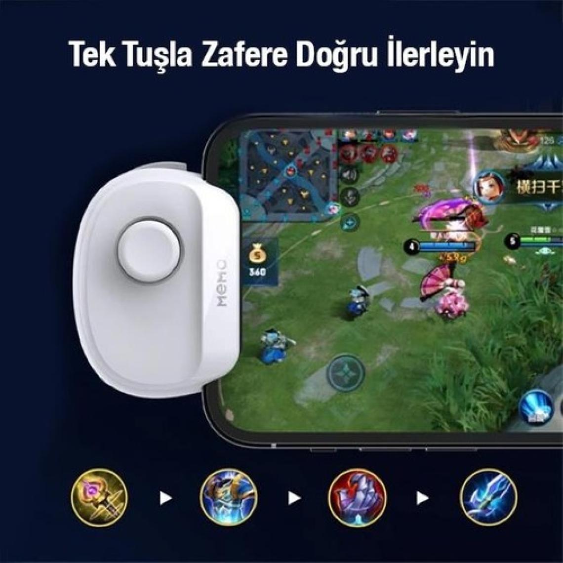 Memo MB01 Oyuncular Için Mobil Oyun Konsolu Kontrol Cihazı Beyaz