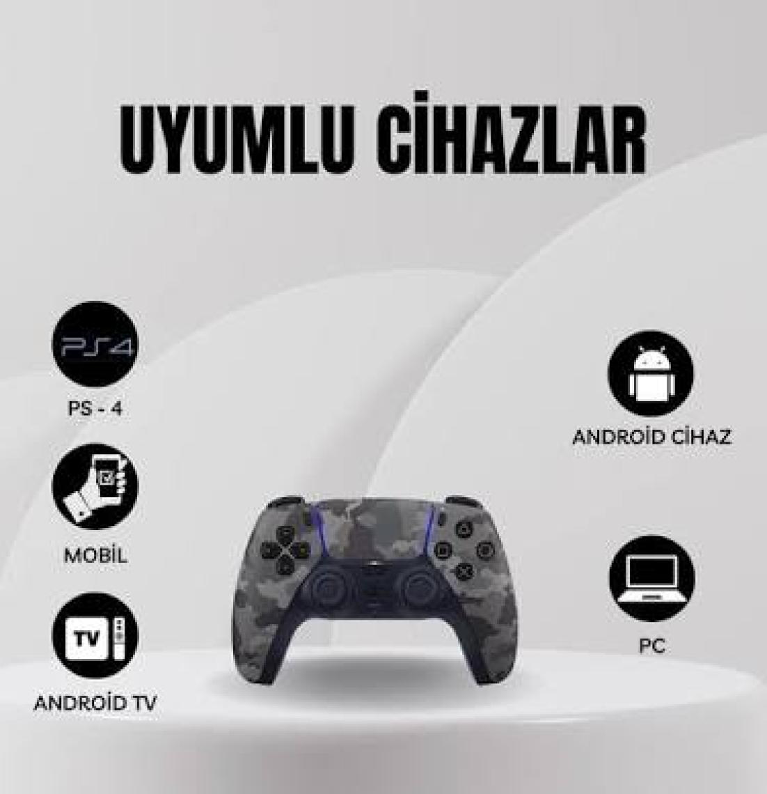 Cosmostech Playx PS4 ,PC ,Mobil ,Android TV ve TV Box Uyumlu Kablosuz Controller Gamepad Oyun Kolu ARMY