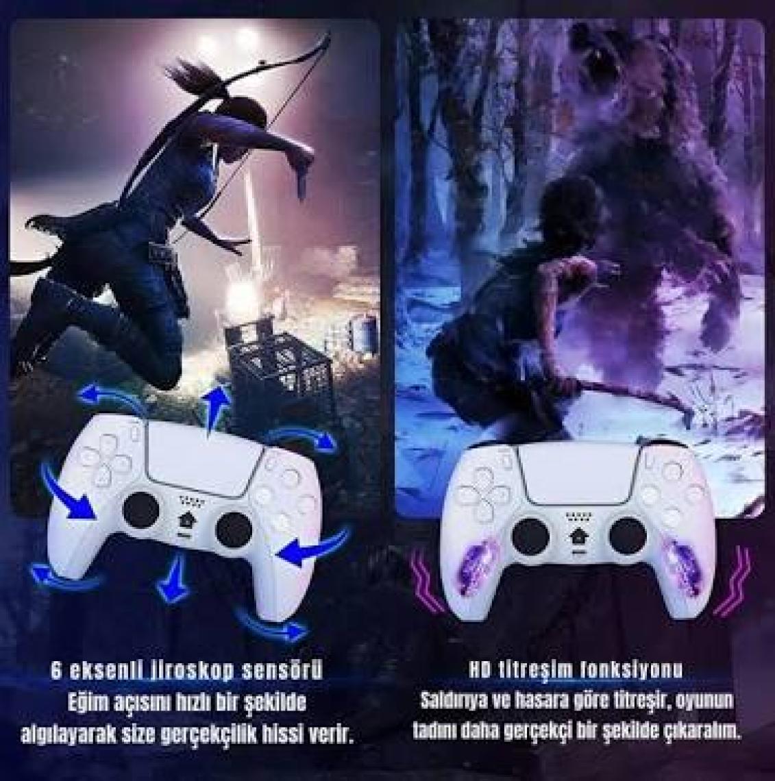 Cosmostech Playx PS4 ,PC ,Mobil ,Android TV ve TV Box Uyumlu Kablosuz Controller Gamepad Oyun Kolu ARMY