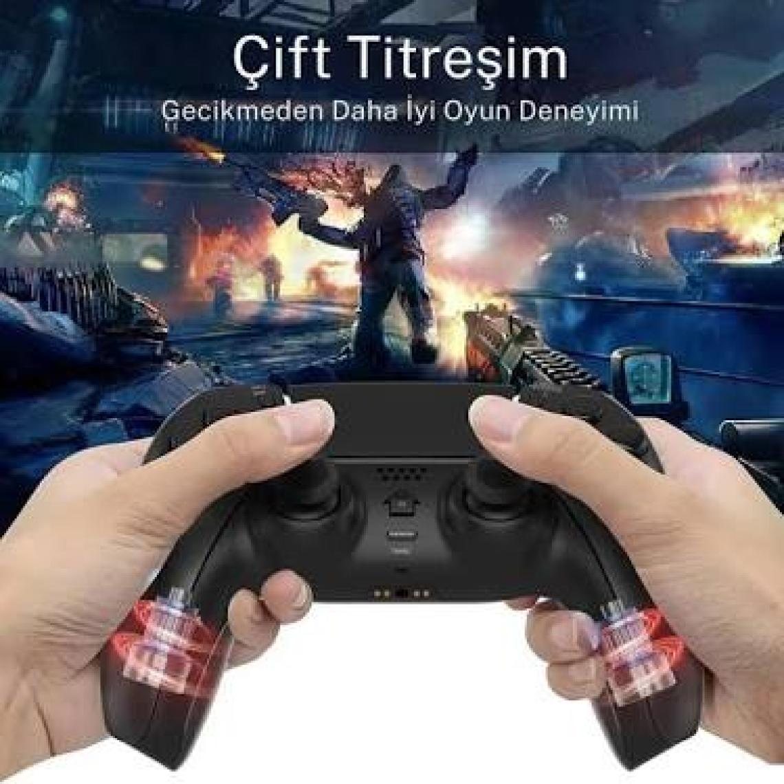 Cosmostech Playx PS4 ,PC ,Mobil ,Android TV ve TV Box Uyumlu Kablosuz Controller Gamepad Oyun Kolu ARMY