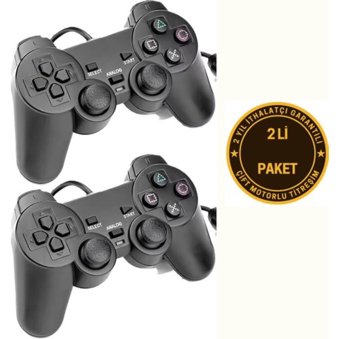 Astakos İkili Tek Usb Kablolu 1.5 Mt Joystick Gamepad Oyun Kolu Pc Ps3 Laptop Windows 7 8 9 10 11 Uyumludur