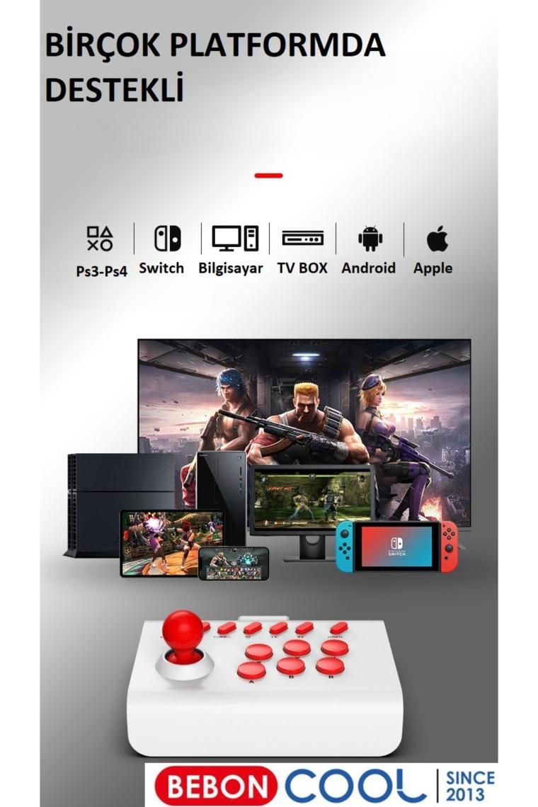 Beboncool BSP-Y01 Ps4-Ps3-Switch-Switch Oled-Pc-Tvbox-Android-Ios Uyumlu Retro Arcade Joystick