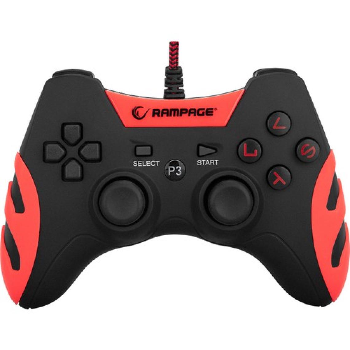 Snopy Rampage SG-R218 Ps3/pc x Input Kırmızı USB 1.8m Joypad