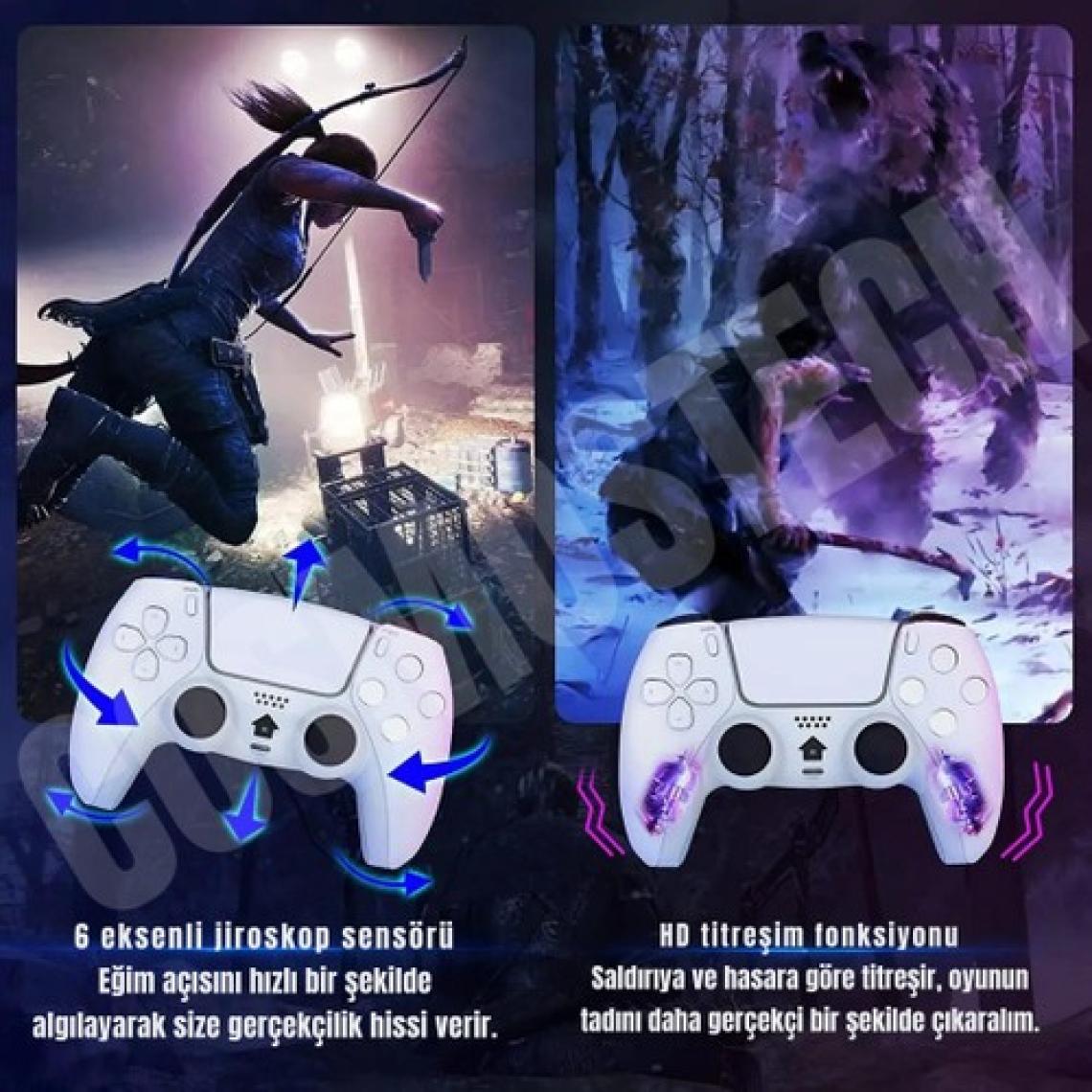 Cosmostech Playx PS4 ,PC ,Mobil ,Android TV ve TV Box Uyumlu Kablosuz Controller Gamepad Oyun Kolu ARMY