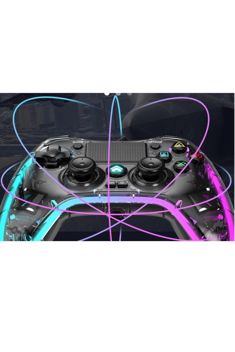 Beboncool Rgb Işıklı Ps4-Ps3-Tv-Ios-Pc Kablosuz Joystick Gamepad Oyun Kolu