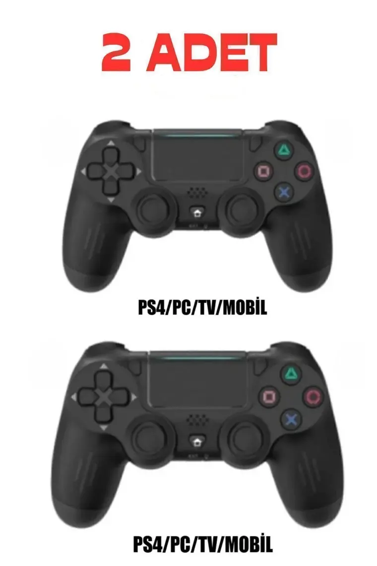Vothoon Ps4 Kol Wireless Bt Kablosuz Oyun Kolu Ps4 Joystick Tablet Telefon Pc Uyumlu Titreşimli Oyun Kolu