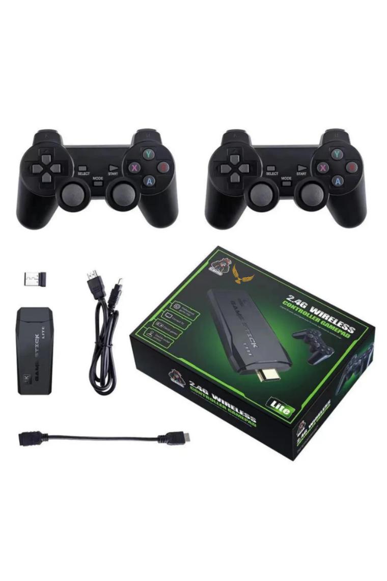 Game Stick El Atarisi 2.4g Kablosuz Çift Kol Oyunlar 4K Game Stick 3500 Oyunlu Atari Uyumlu