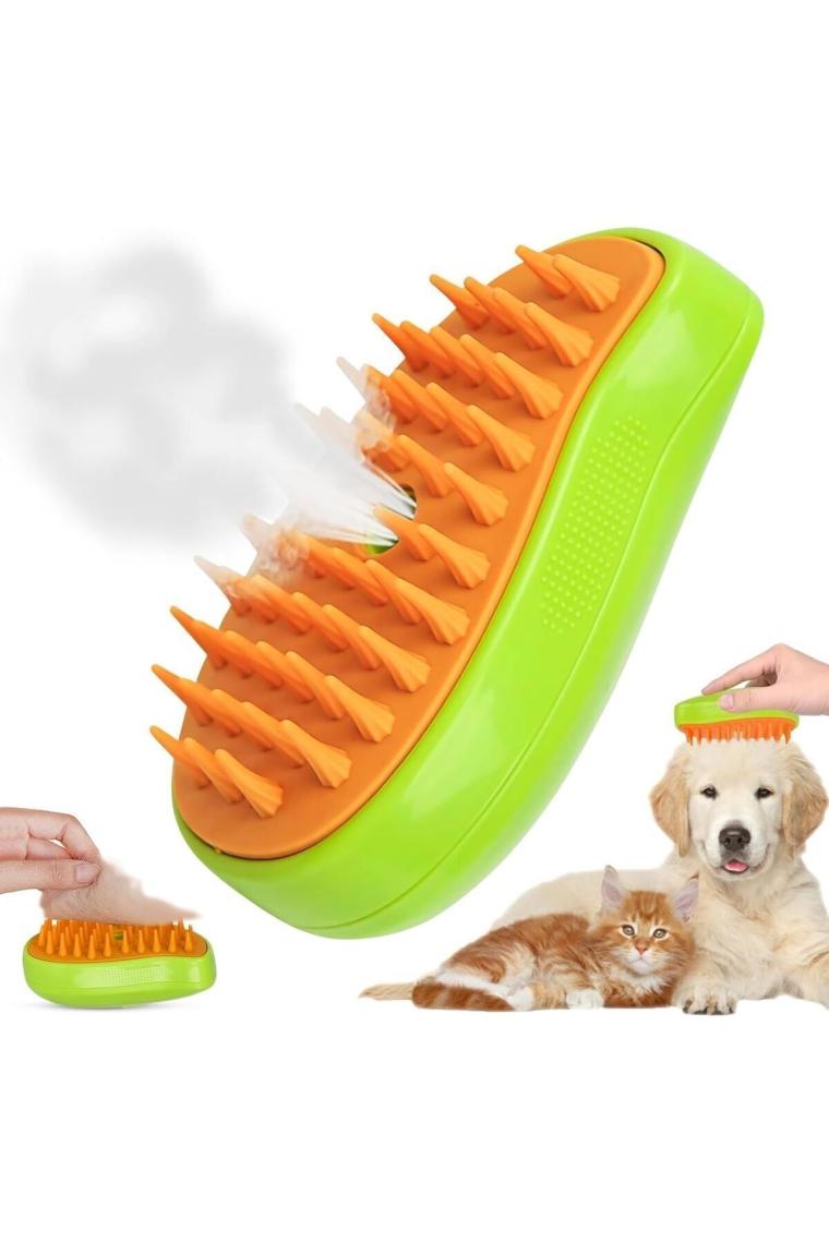 Buharlı tarak kendi ve köpek bakım tarağı ve kedi köpek tüy toplama tarağı